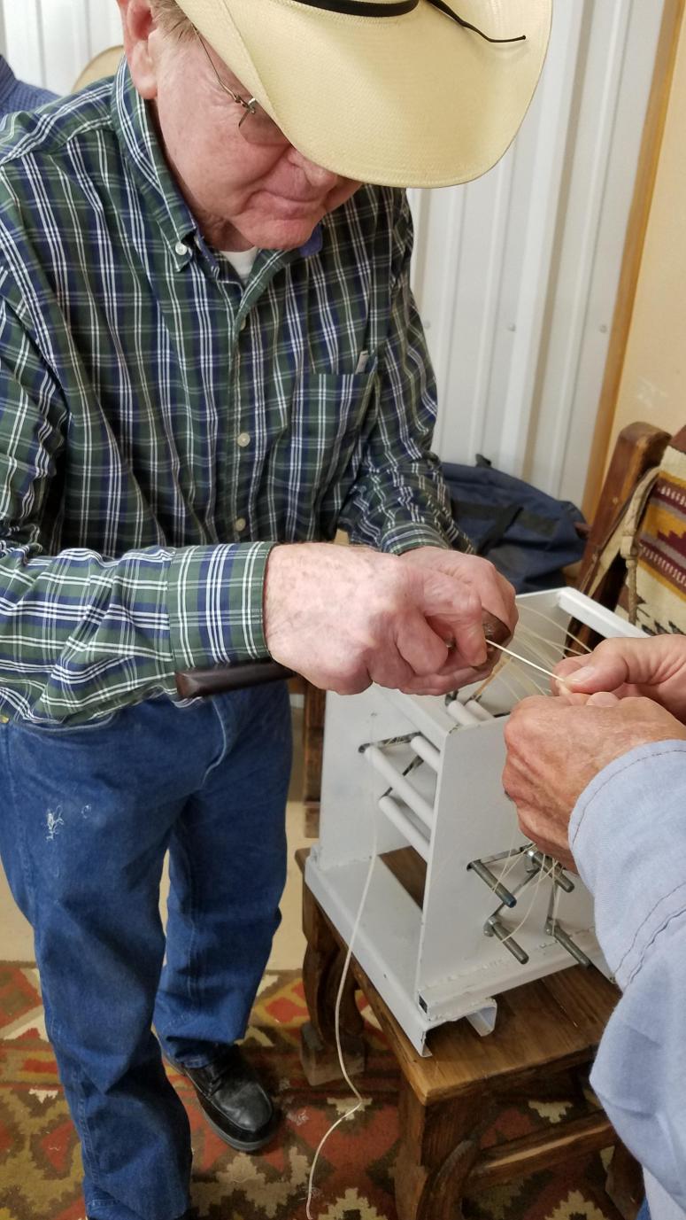 Billy albin beveling string by hand
